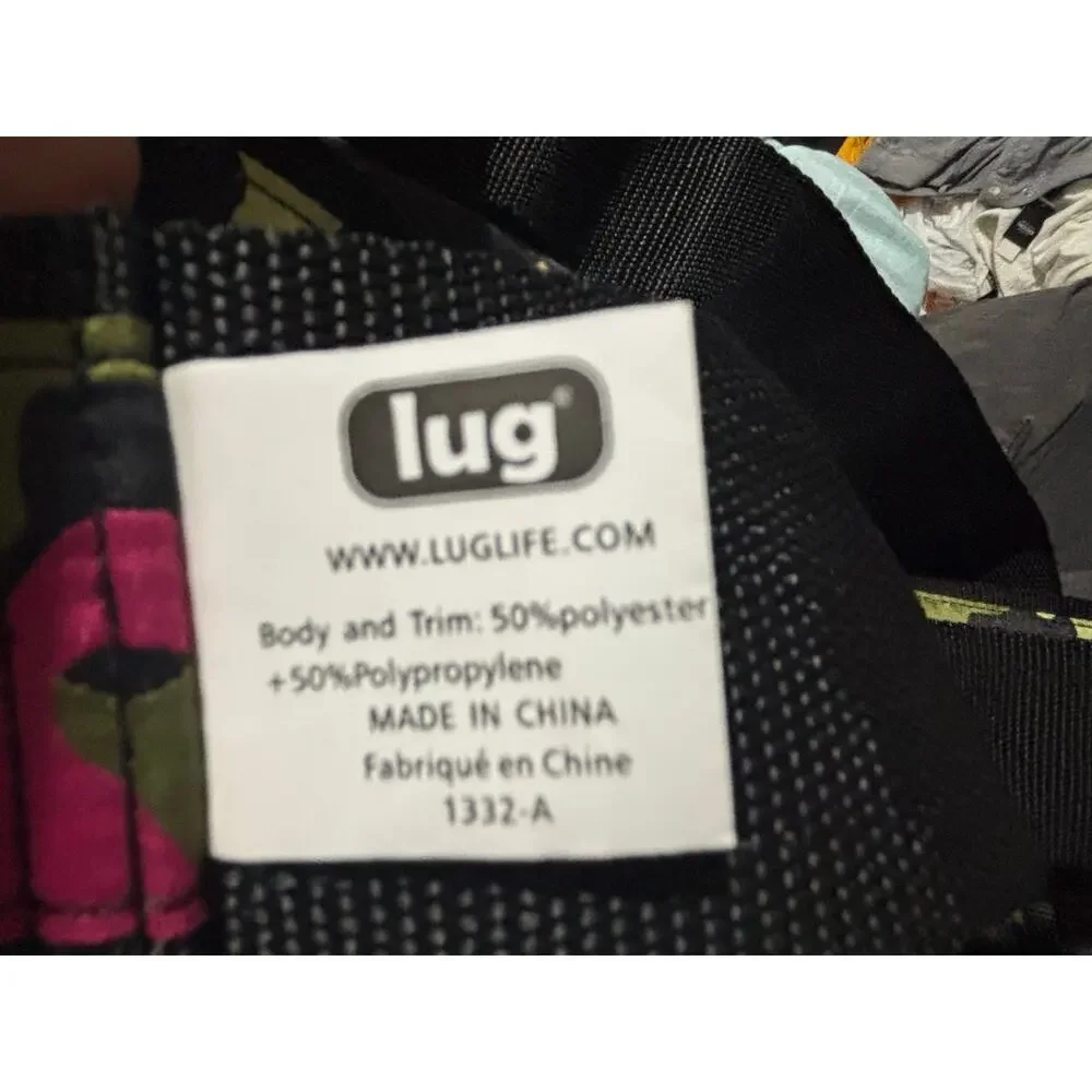 Lug Romper 2 Tote Camo Orchid Pink Green Black Convertible Crossbody Travel Bag